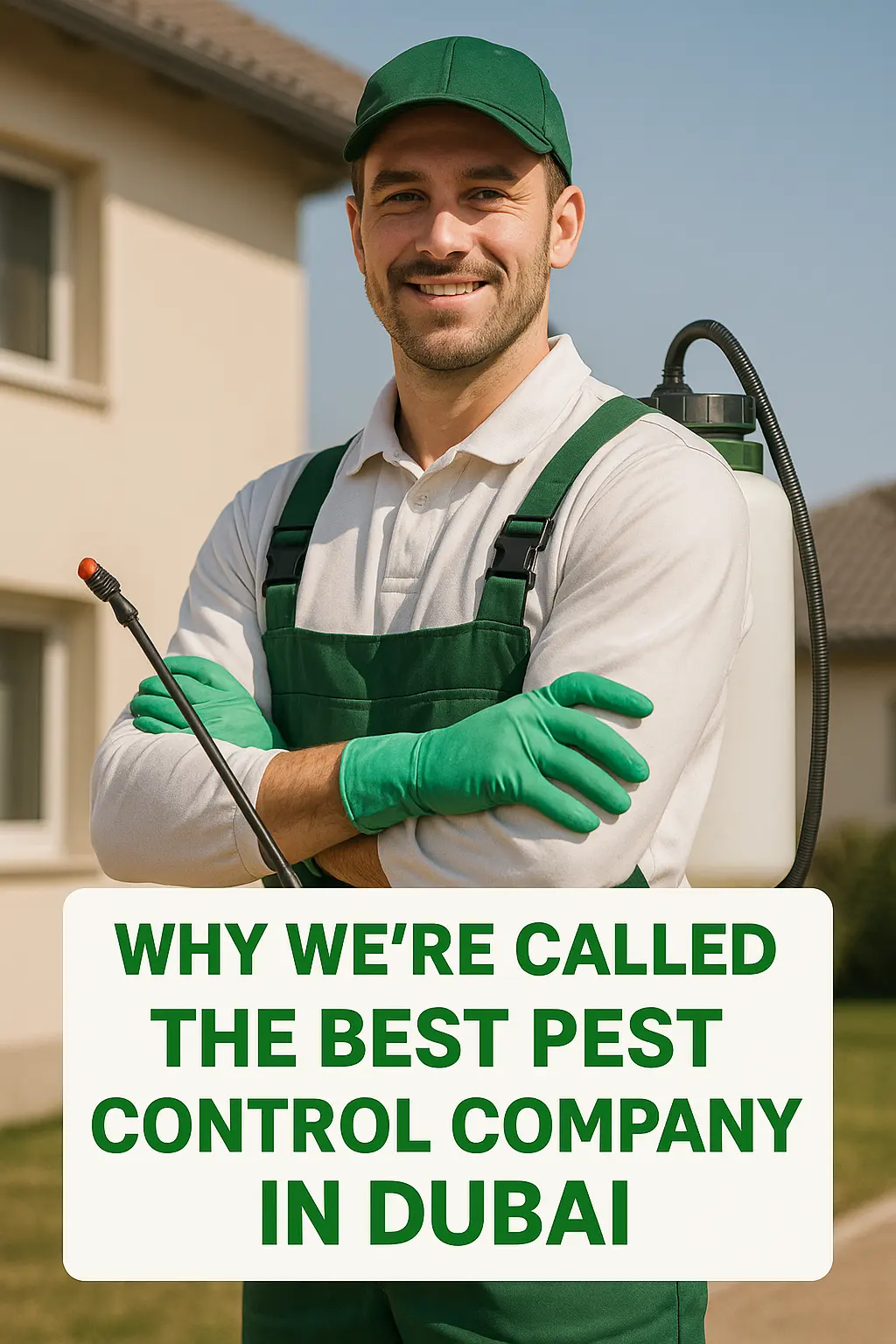 Professional technician from the best pest control company in Dubai offering reliable residential services