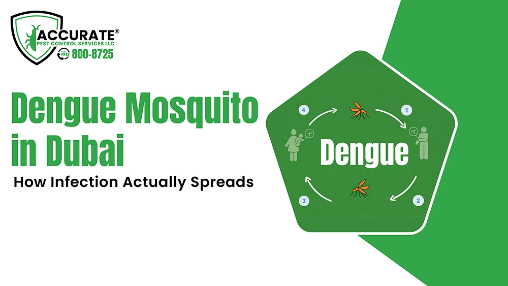 Dengue mosquito infection spread cycle in Dubai